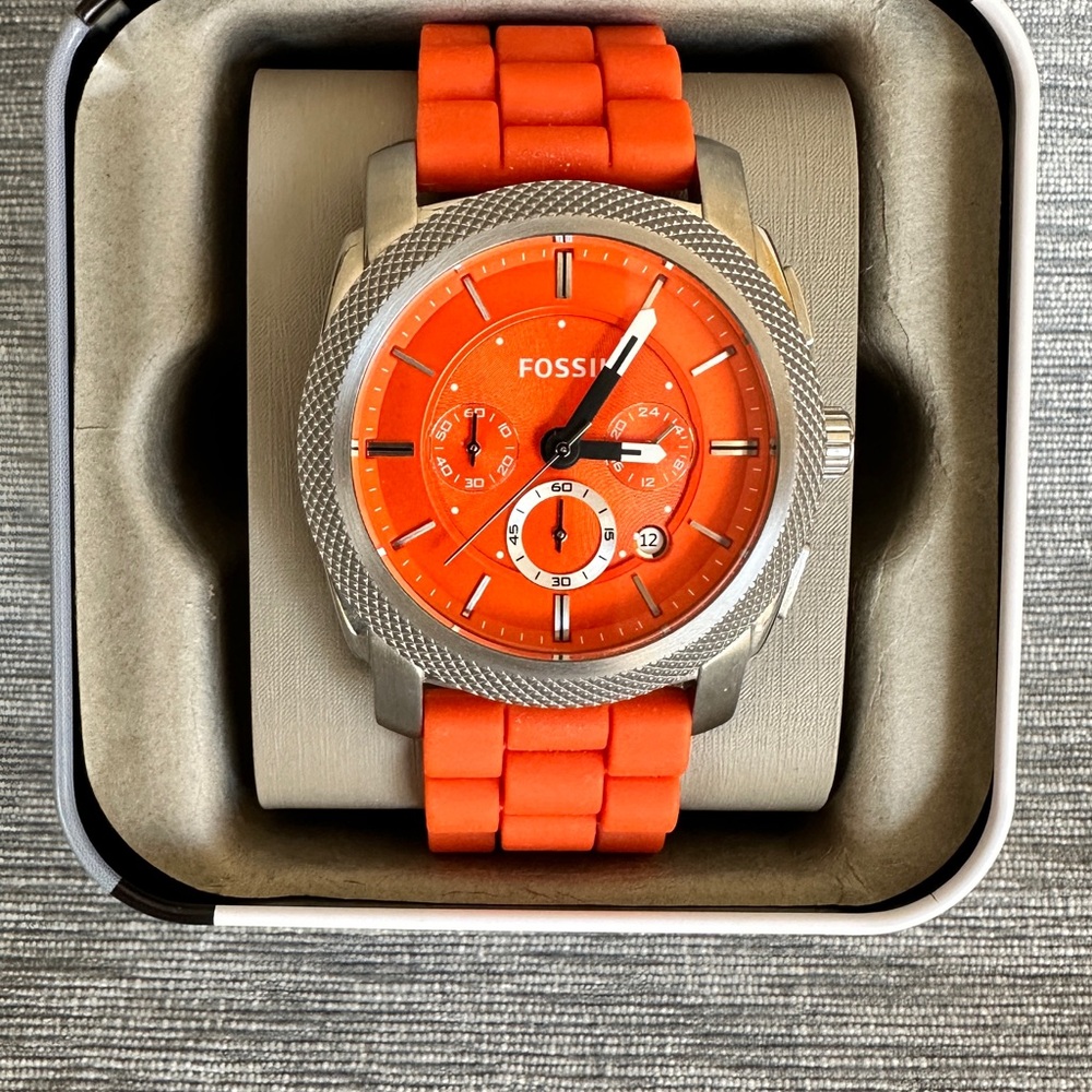 Fossil Watch with Detachsble Silicone Band